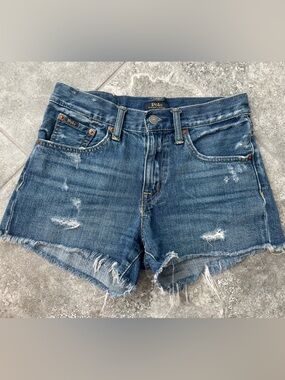Polo Ralph Lauren denim shorts size 25 woman pre owned